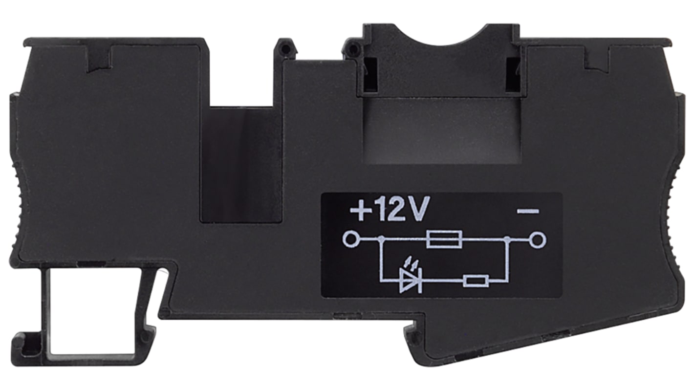 Siemens 8WH2000-1BG38 8WH Series Black, 4mm², 1-Level, Spring Termination, CSA