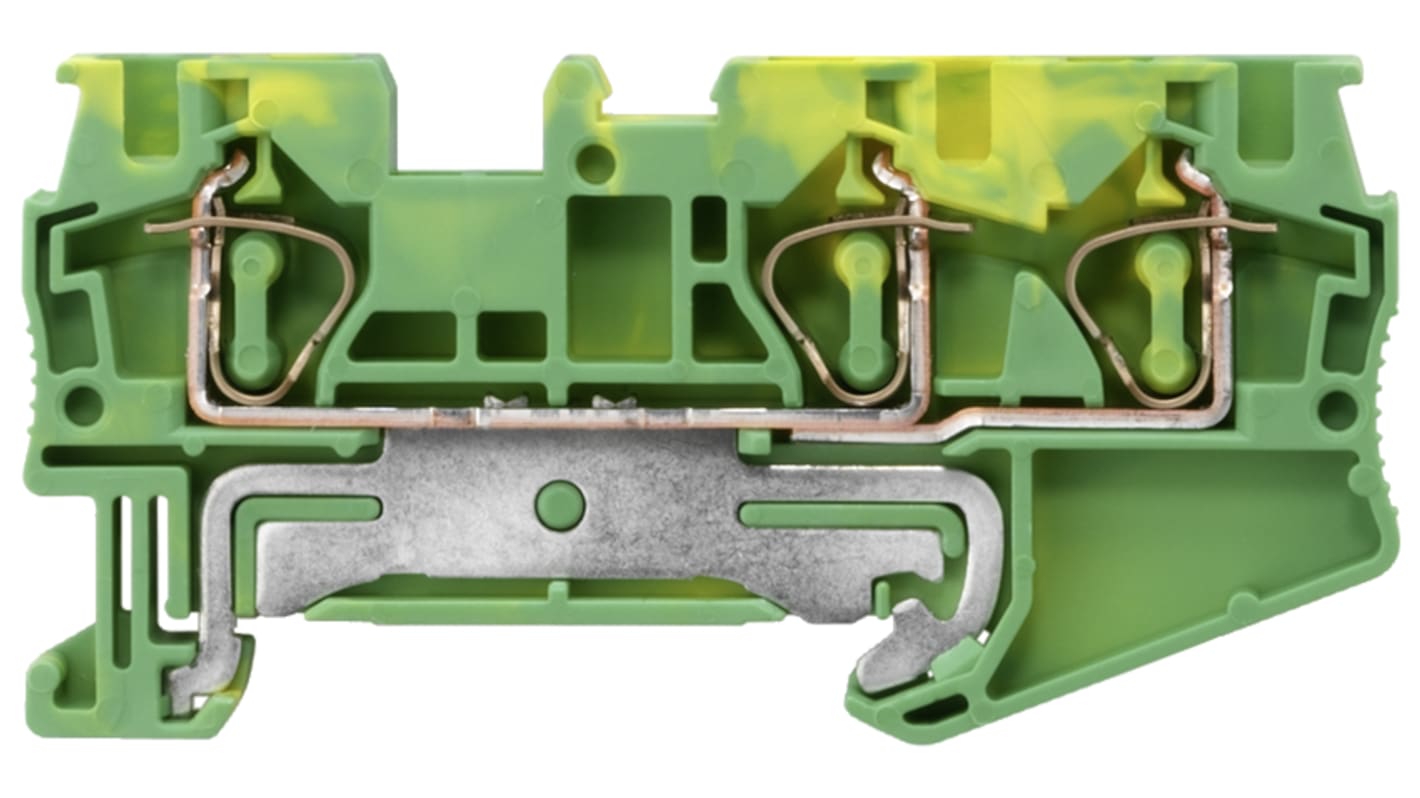 Siemens 8WH2003-0CG07 8WH Series Green, Yellow, 4mm², 1-Level, Spring Termination, CSA