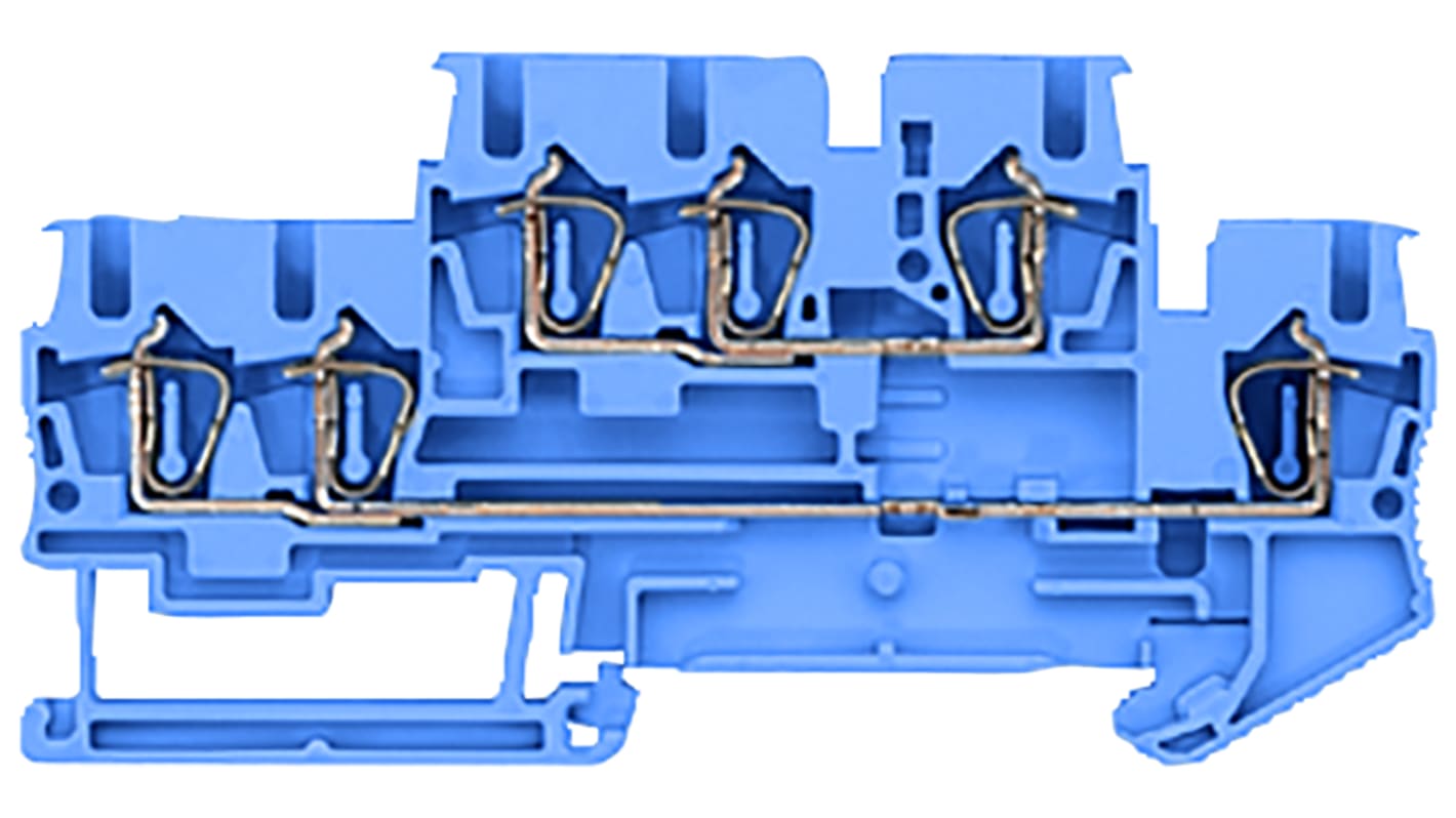 Siemens 8WH2023-0AF01 8WH Series Blue, 2.5mm², 2-Level, Spring Termination