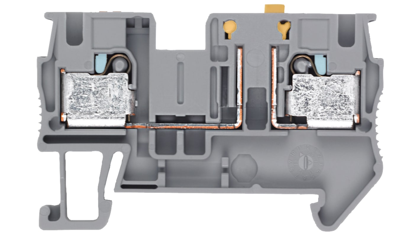 Siemens 8WH6000-6CG00 8WH Series Grey, 4mm², 1-Level, Plug-In Termination, CSA