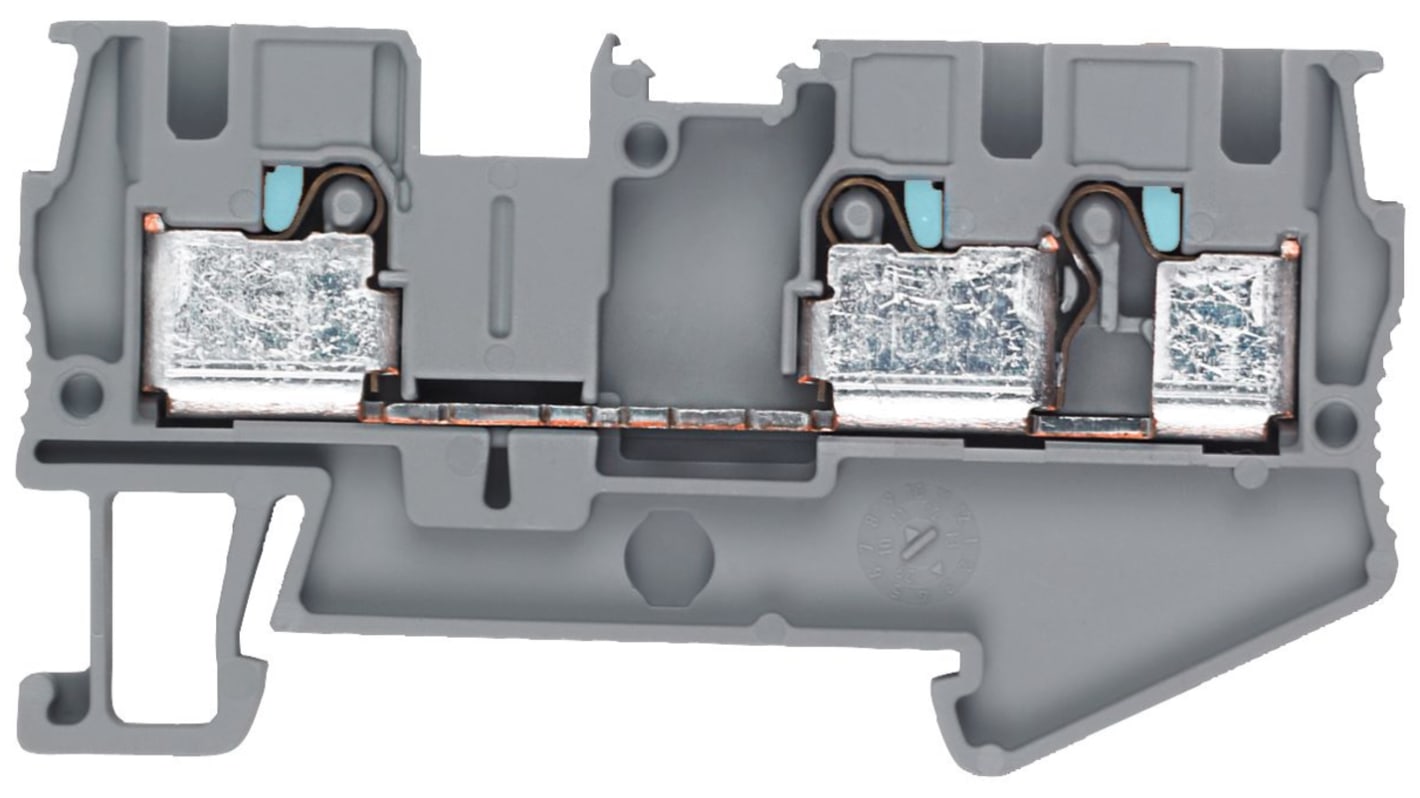 Siemens 8WH6003-0AG00 8WH Series Grey, 4mm², 1-Level, Plug-In Termination, CSA