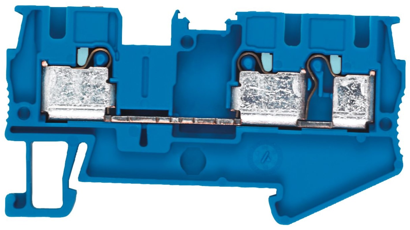 Siemens 8WH6003-0AG01 8WH Series Blue, 4mm², 1-Level, Plug-In Termination, CSA