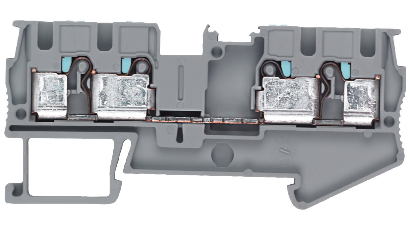 Siemens 8WH6004-0AG00 8WH Series Grey, 4mm², 1-Level, Plug-In Termination, CSA