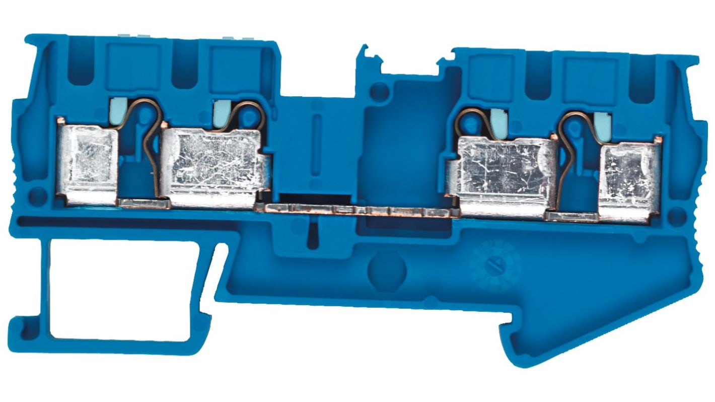 Siemens 8WH6004-0AG01 8WH Series Blue, 4mm², 1-Level, Plug-In Termination, CSA
