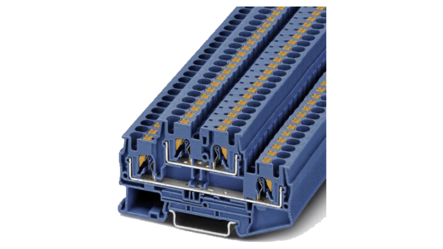 Siemens 8WH6020-0AG01 8WH Series Blue, 4mm², 2-Level, Plug-In Termination, CSA