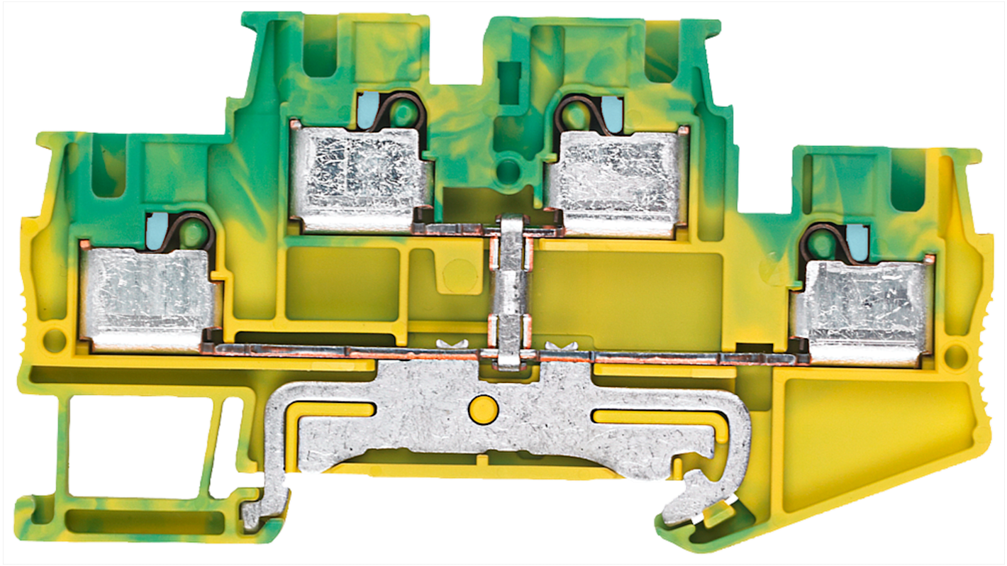 Siemens 8WH6020-0CG07 8WH Series Green, Yellow, 4mm², 2-Level, Plug-In Termination, CSA