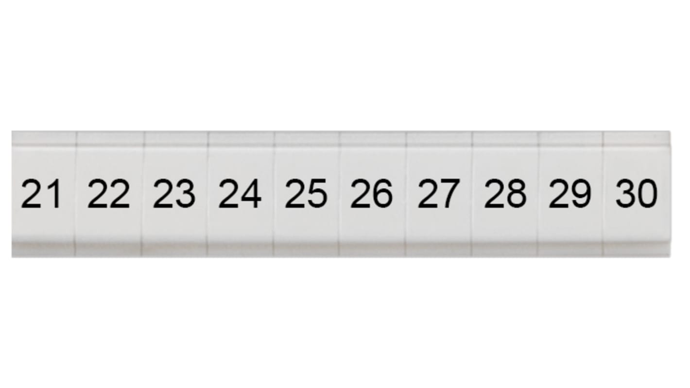 Siemens, 8WH Labeling Plate for use with  for use with Terminal Blocks