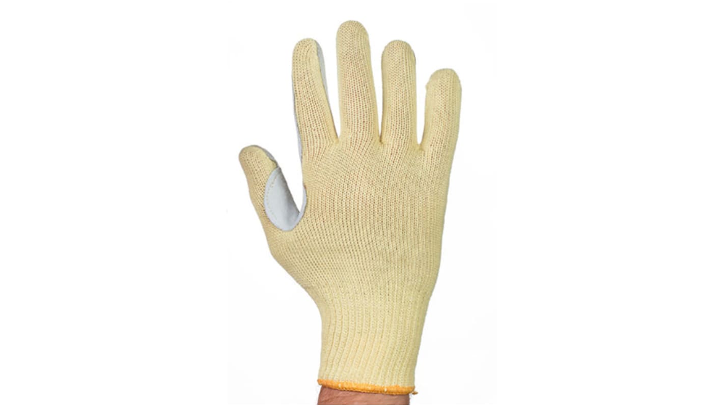 Tornado Exertion Light Grey, Yellow Abrasion Resistant, Cut Resistant Gloves, Size 8