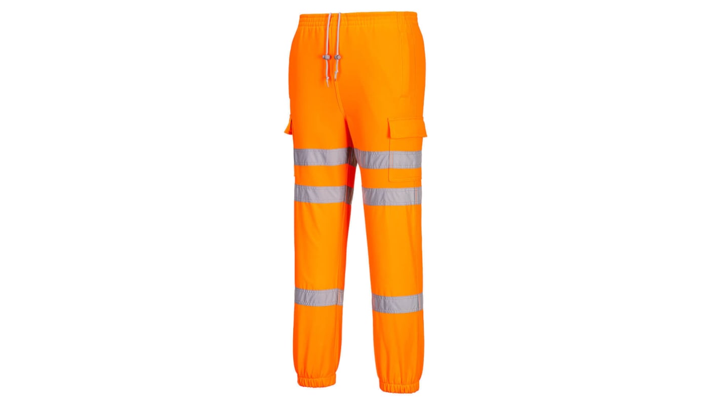 Pantalones de alta visibilidad Portwest Unisex, talla 34plg, de color Naranja, impermeables