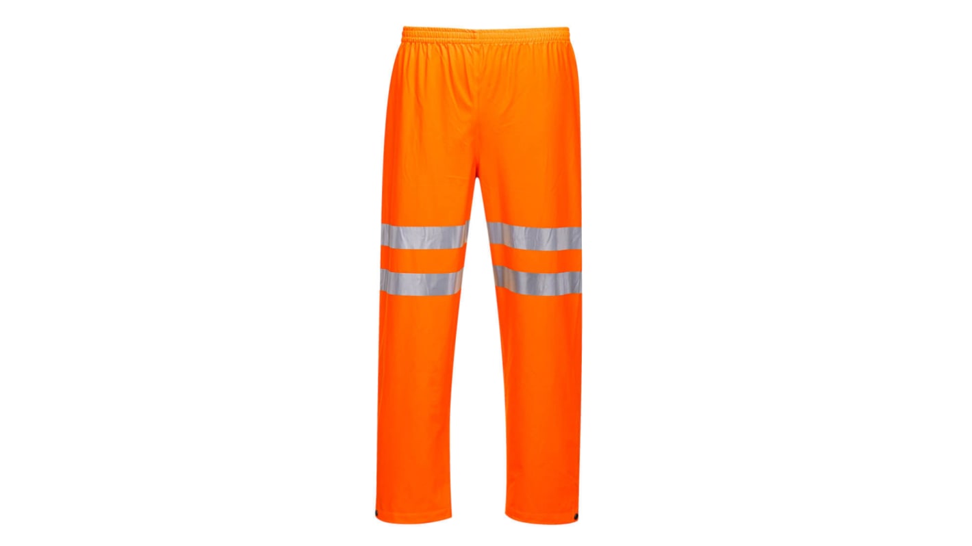 Pantalon haute visibilité Portwest RT51, taille 46pouce, Orange, Unisexe, Respirant, Imperméable