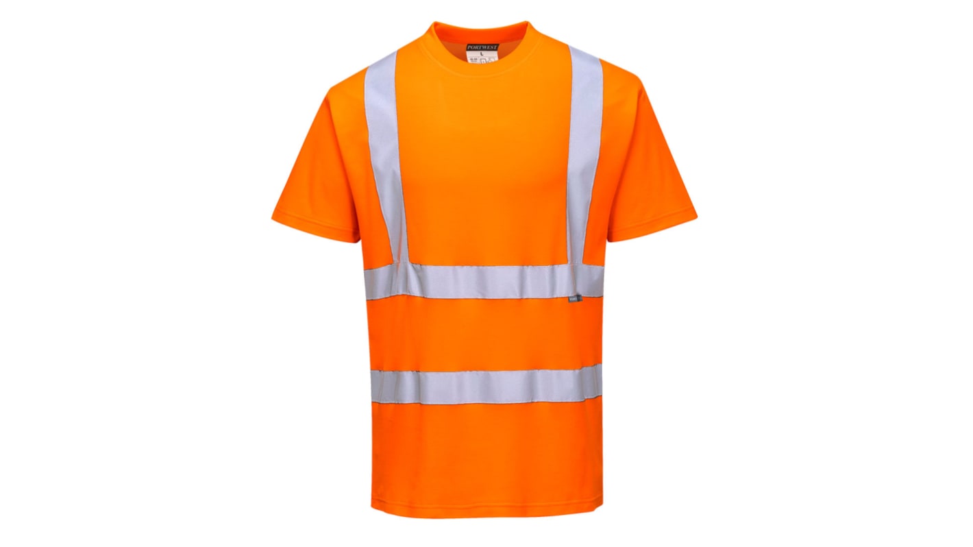 T-Shirt haute visibilité Courtes Portwest S170, Orange, Unisexe