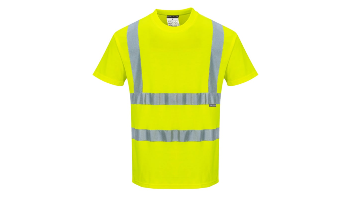 T-Shirt haute visibilité Courtes Portwest S170, Jaune, Unisexe