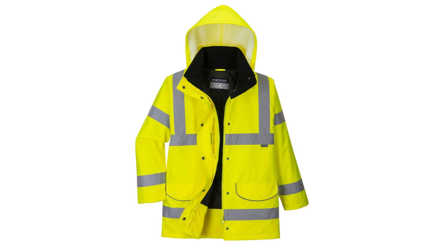 Portwest Unisex Warnschutzjacke Gelb, Größe L