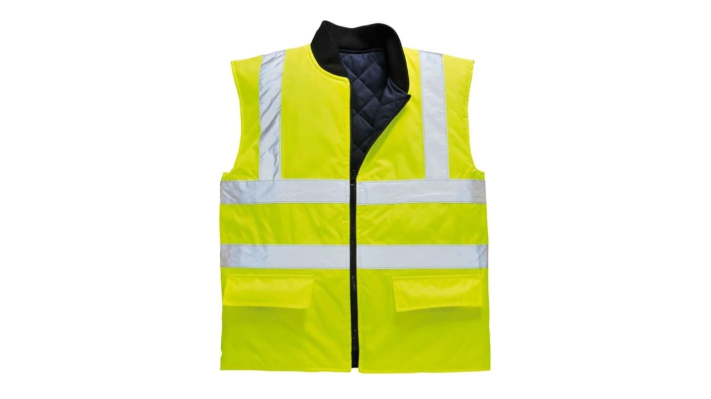 Bodywarmer Yellow Hi Vis Reversible Clas