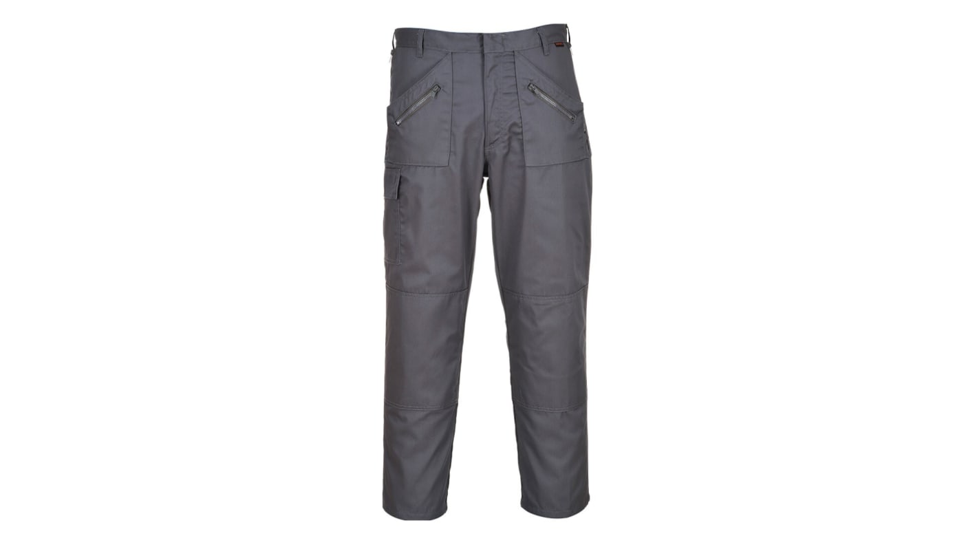 Trousers, Grey, External Knee Pad Pocket