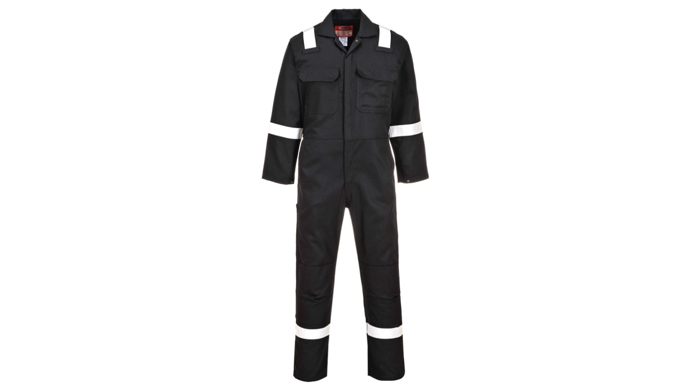 Portwest Navy Reusable Hi Vis Overalls, XL