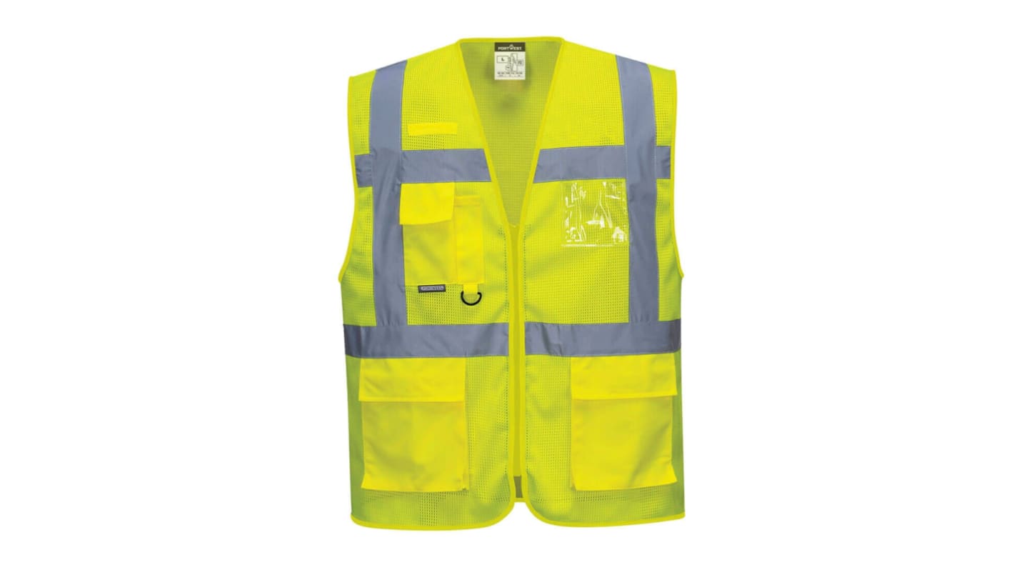 Hi-Vis Yellow Vest Athens Mesh Air Exect