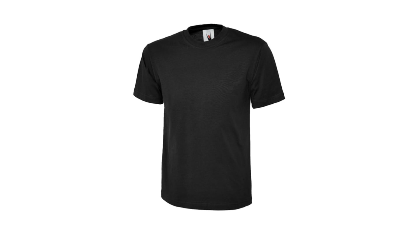 Uneek Black T-Shirt, EUR- M