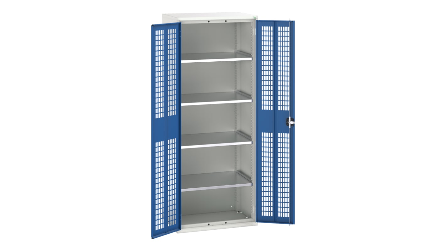 Bott 2 Door, 0 Drawer Sheet Steel Floor Standing Cupboard, 800 x 550 x 2000mm