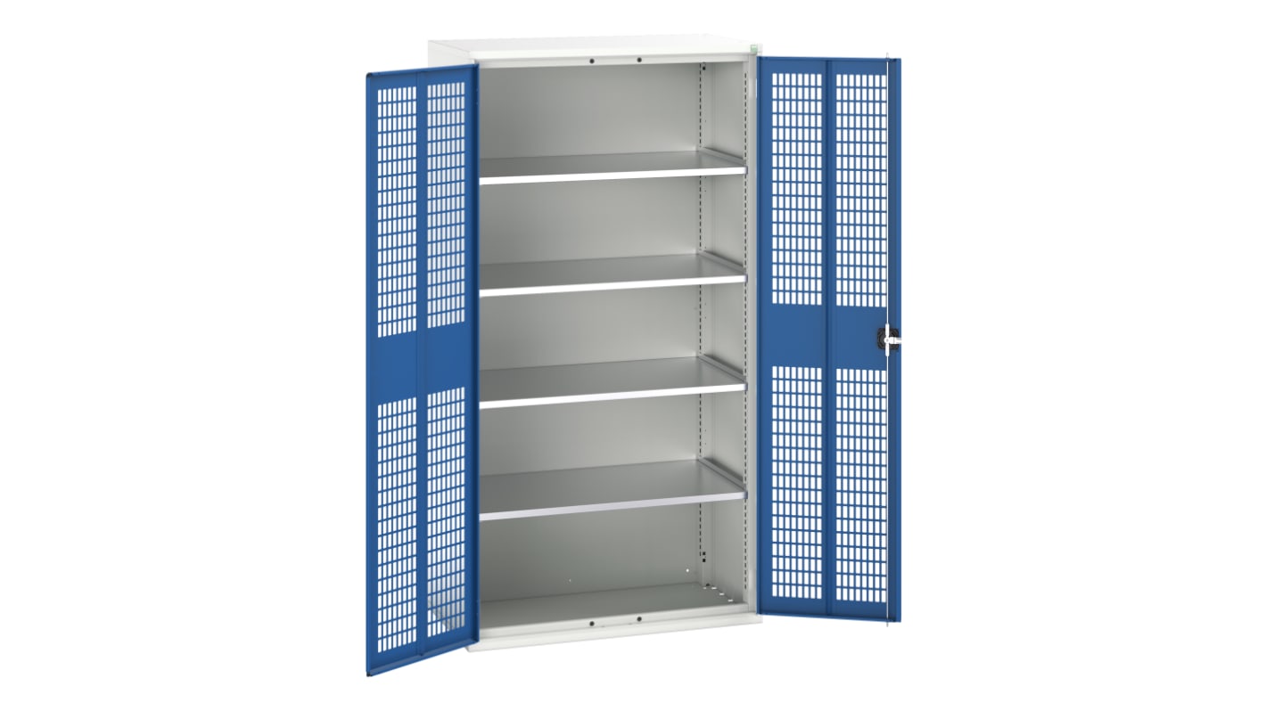 Bott 2 Door, 0 Drawer Sheet Steel Floor Standing Cupboard, 1050 x 550 x 2000mm