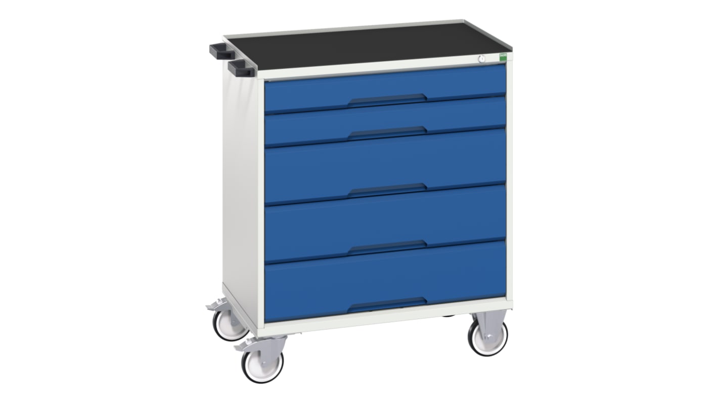 Armoire Bott en Acier 5 tiroirs  à roulettes