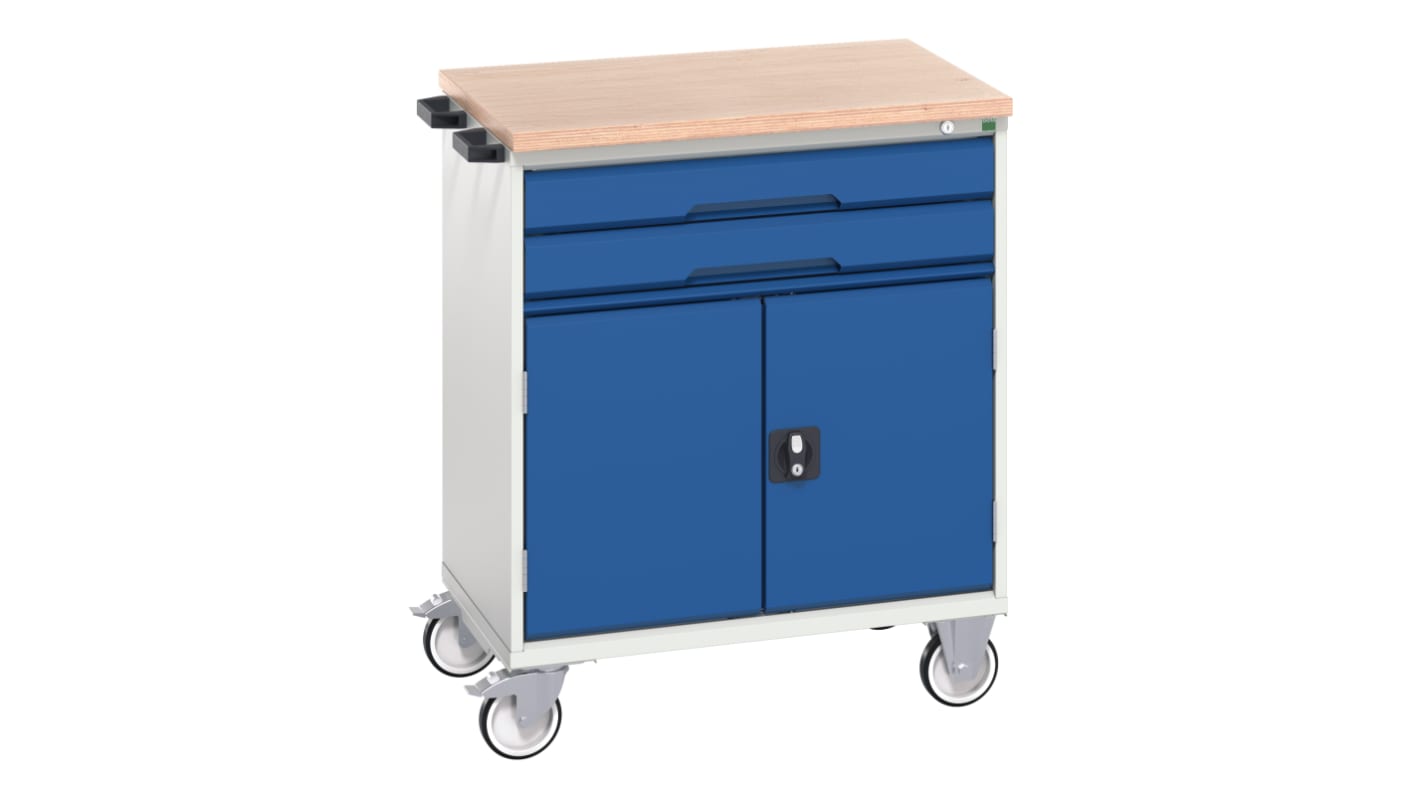 Armoire Bott en Acier 2 tiroirs  à roulettes