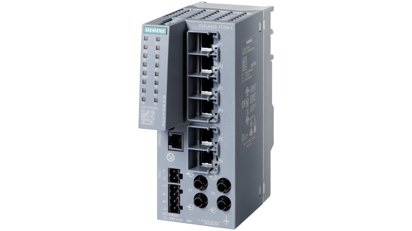 Siemens SCALANCE XC206-2 Netzwerk Switch 9-Port Managed Switch