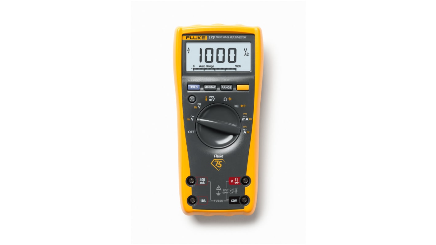 Multimetro Portatile Fluke Fluke 179, 1000V ca, 10A ca, True RMS