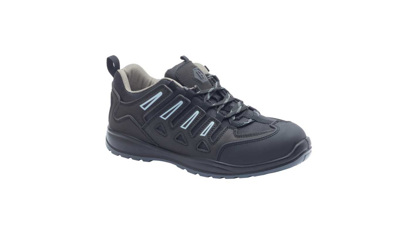Rodo SF101 Unisex Black Steel Toe Capped Safety Trainers, UK 10, EU 44