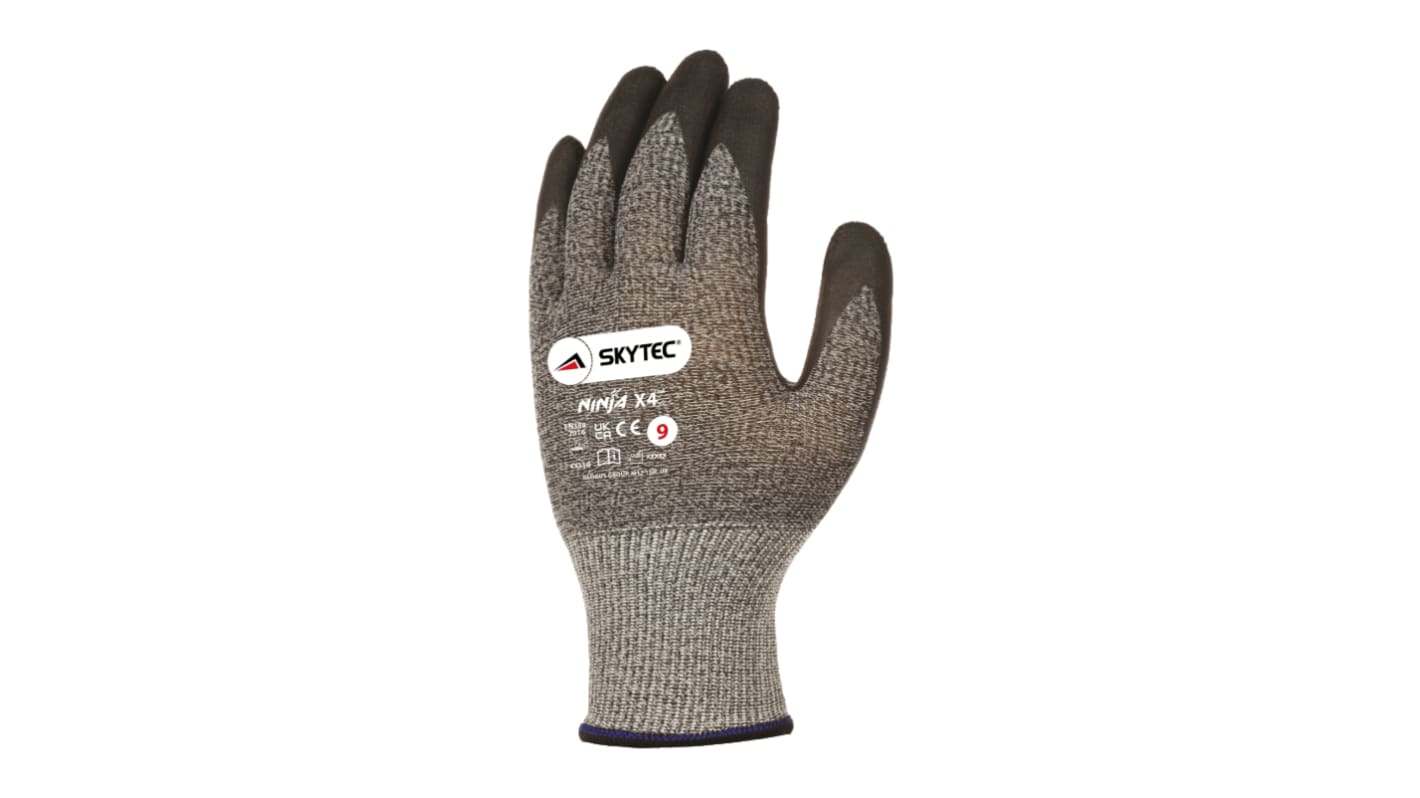 Guanti da lavoro Skytec Skytec Ninja X4, Tg. 9, in Fibra di vetro, nylon, col. Nero, grigio