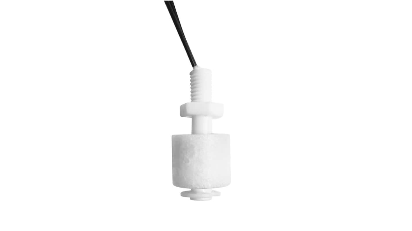 RS PRO Cable Mount Nylon Float Switch, Float, 1m Cable, NO, 200V ac Max, 200V dc Max