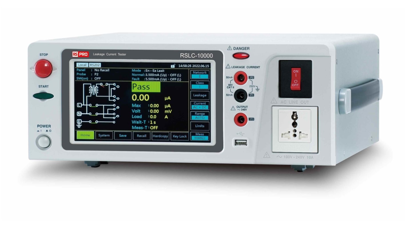 RS PRO RSLC-10000 Isolationsprüfgerät, 240V Isolationstester