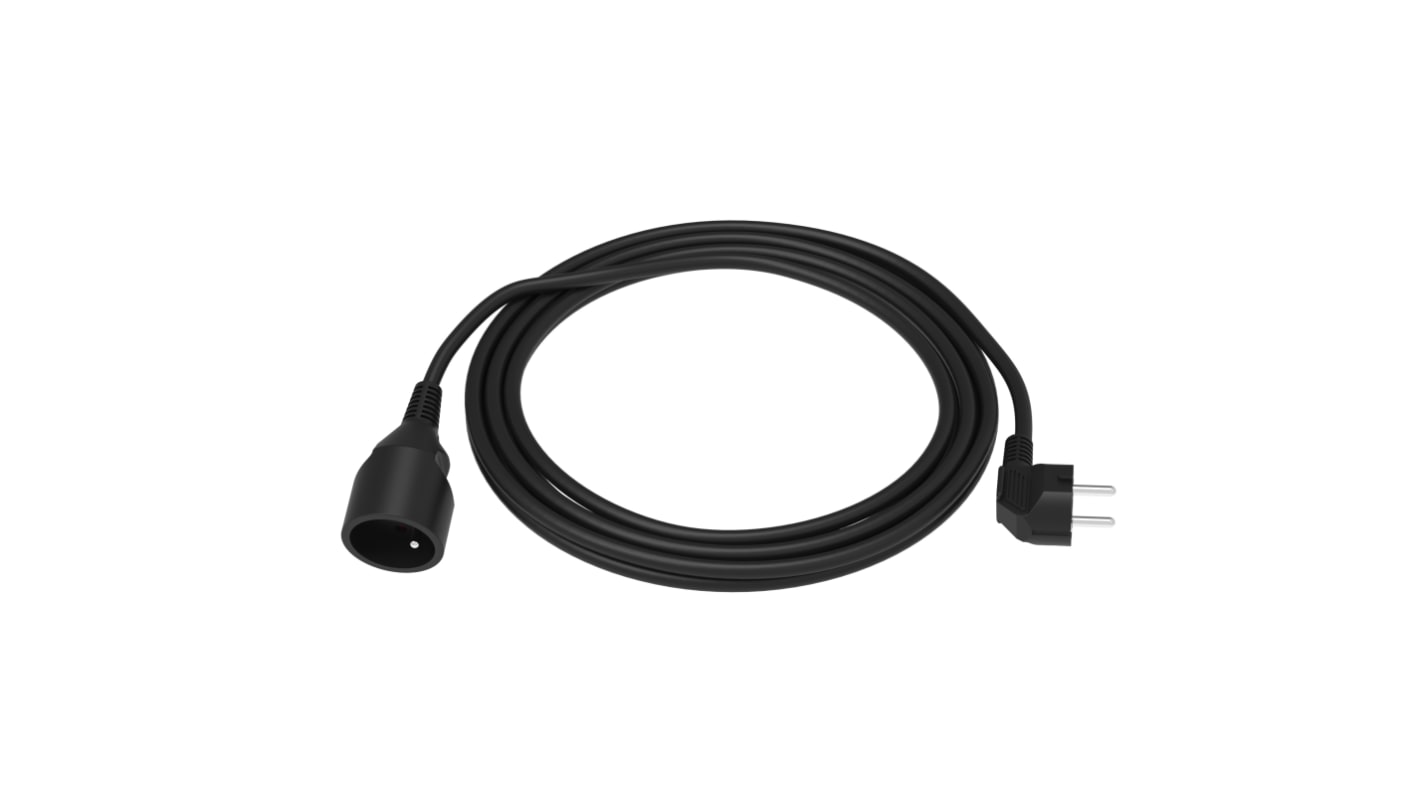 RS PRO 3m 1 Socket Type E - French Extension Lead, 230V, IP20