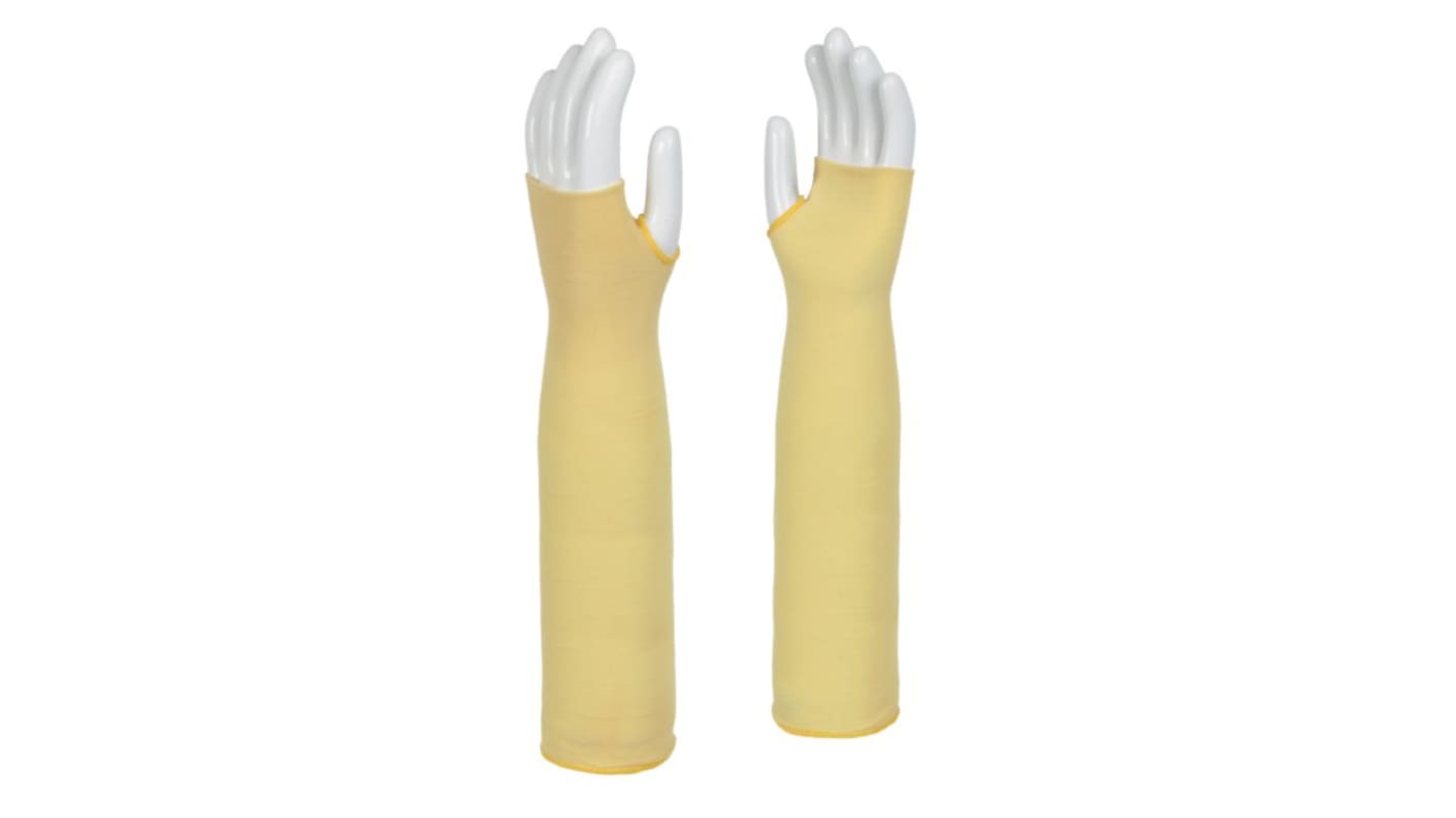Polyco Healthline Touchstone Yellow Reusable Kevlar Arm Protector, 22in Length