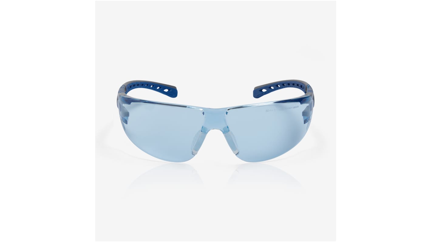 Lunettes de protection Riley STREAM EVO, Bleu, Polycarbonate, anti-buée, anti-rayures, Protection UV