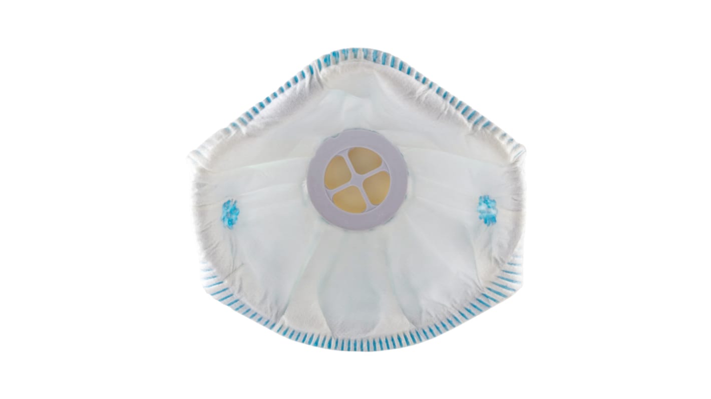 Skytec AMF2V Series Disposable Respirator for General Purpose Protection, FFP2 NR, Valved, Moulded 10 per Package