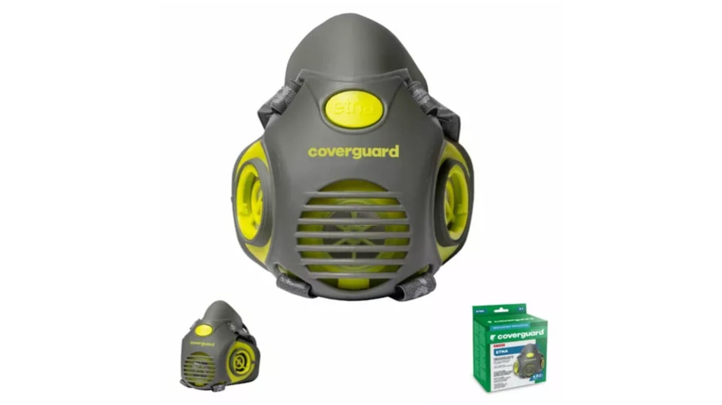 Semimaschera Coverguard col. Grigio, Taglia Taglia unica, Mezza maschera, Include filtri di ricambio