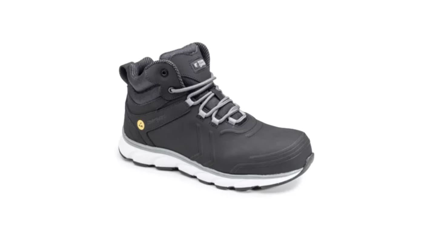 Coverguard 9SHU150 Black ESD Safe Composite Toe Capped Unisex Safety Shoe, UK 6.5, EU 40