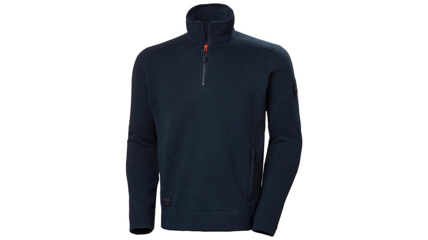 Helly Hansen 72251 Navy Polyester Men Fleece Work Extra Small