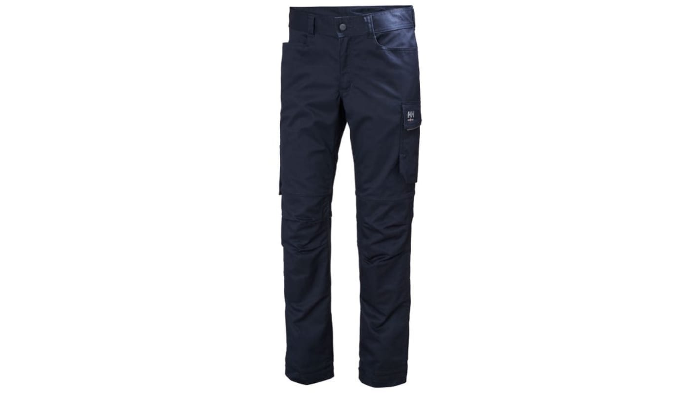 Pantaloni da lavoro Manchester Blu Navy Cotone, poliestere, lunghezza 88cm Stretch 50poll 128cm