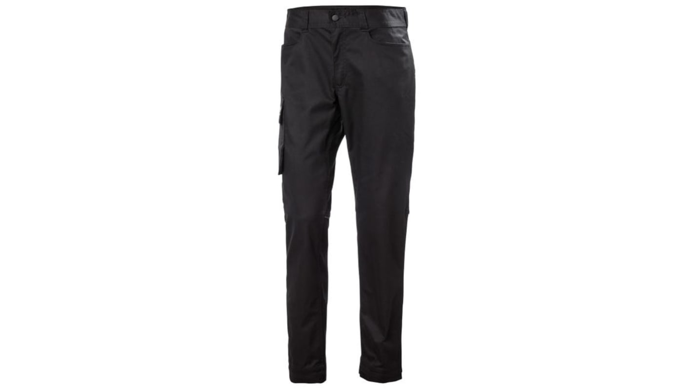 Pantaloni Manchester Nero Cotone, poliestere, lunghezza 88cm Elasticizzato 50poll 128cm