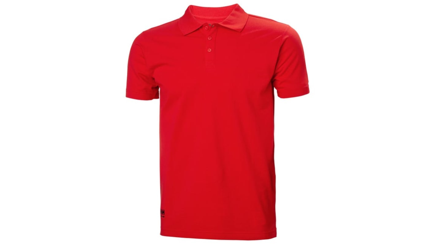 Helly Hansen Classic Red 100% Cotton Polo Shirt, UK- XS, EUR- XS