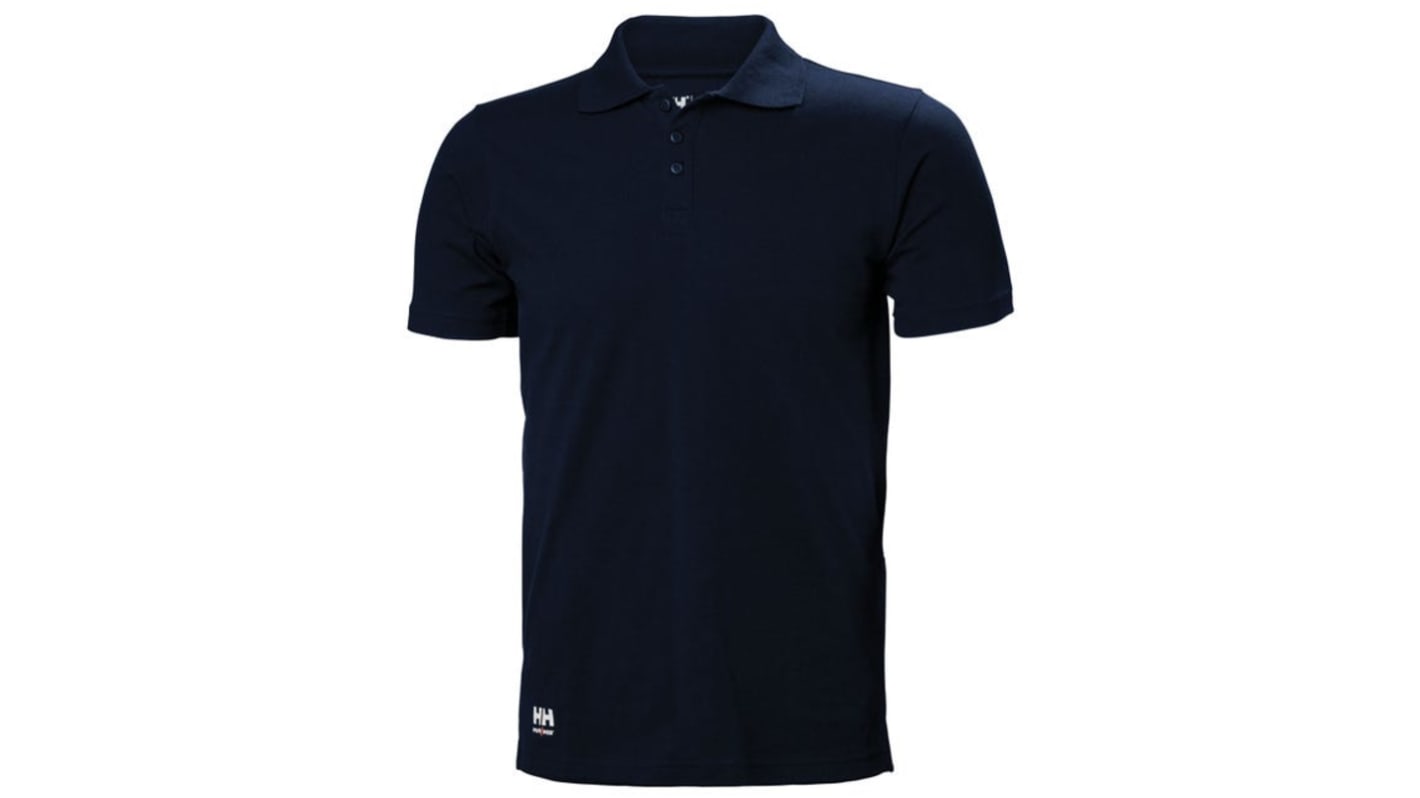 Helly Hansen Classic Navy 100% Cotton Polo Shirt, UK- 3XL, EUR- 3XL