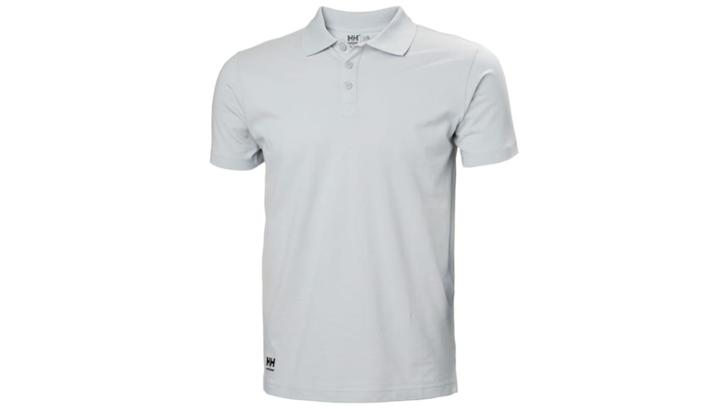 Helly Hansen Classic Grey 100% Cotton Polo Shirt, UK- 3XL, EUR- 3XL
