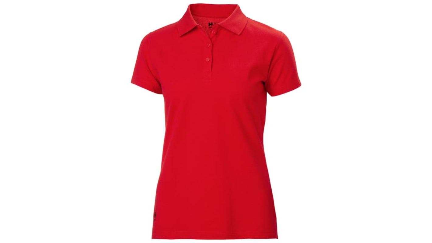 Helly Hansen Classic Polohemd, 100 % Baumwolle Rot, Größe L