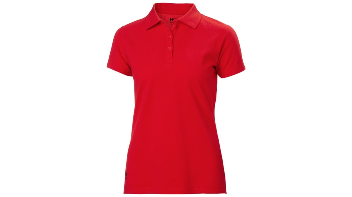Helly Hansen Classic Red 100% Cotton Polo Shirt, UK- S, EUR- S