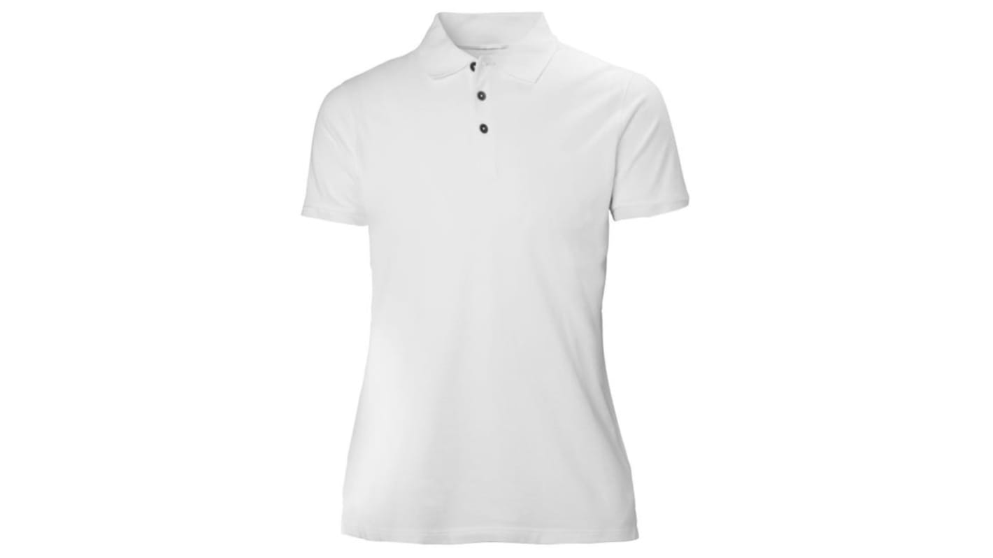 Helly Hansen Classic Kurzarm Polohemd, 100 % Baumwolle Weiß, Größe XL