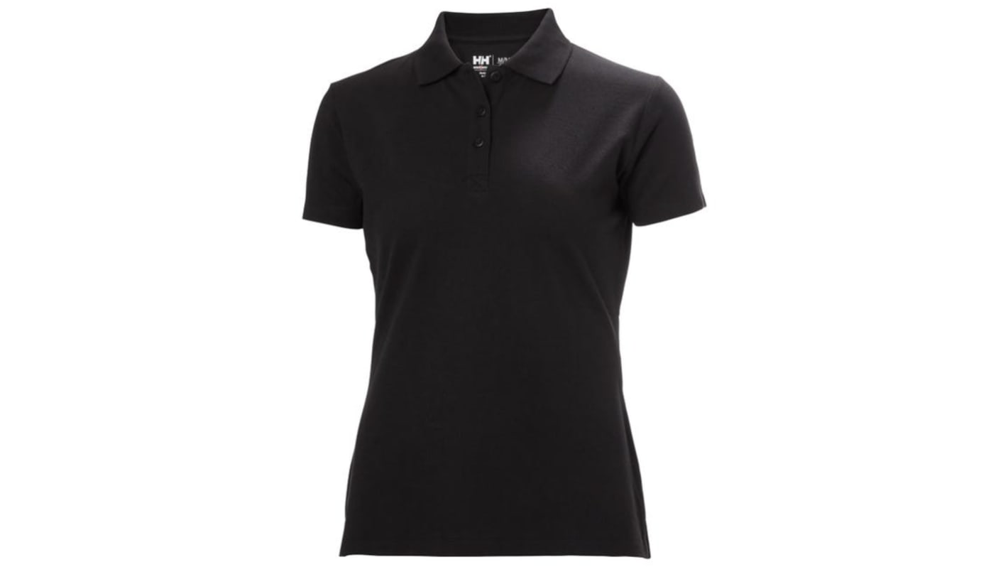 Helly Hansen Classic Black 100% Cotton Polo Shirt, UK- 3XL, EUR- 3XL