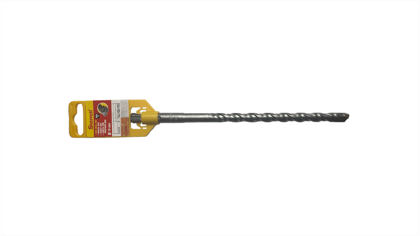 Punta per trapano SDS Plus Starrett, Punta al carburo, Ø 10mm, lunghezza 210 mm