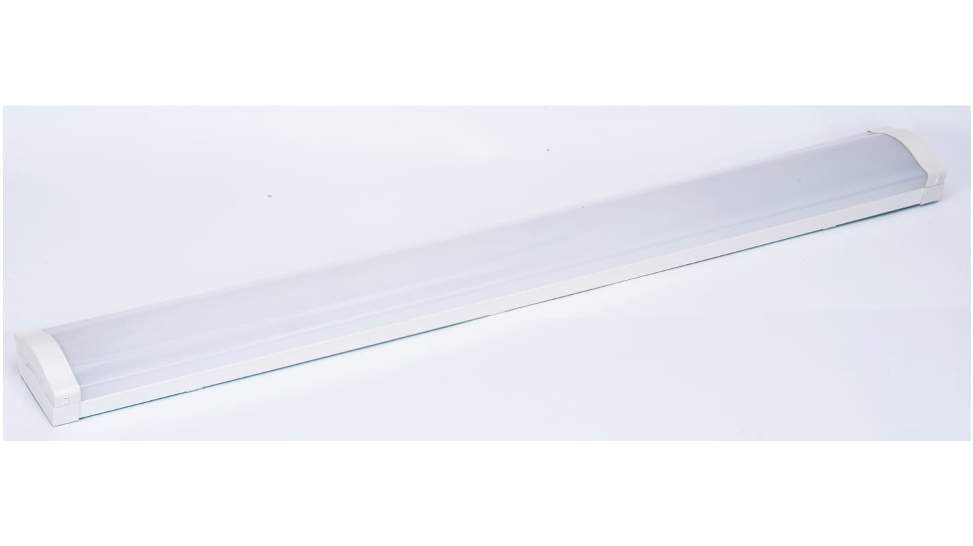 RS PRO 22, 28, 34, 40W LED Batten Light, 220 → 240 V Batten, 1 Lamp , 1200mm Long, IP20